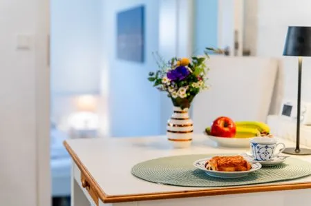 Küche / Küchenzeile Ferienwohnung Am Hafen