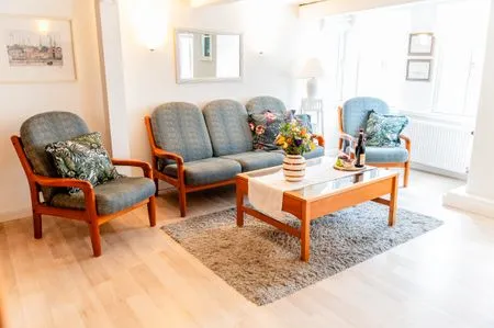 Wohnzimmer Ferienwohnung Kapitänswohnung