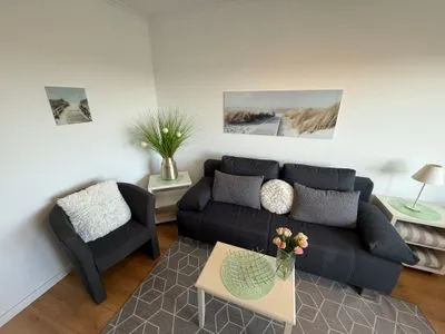 Wohnzimmer Ferienwohnung im Haus Nordland App 83