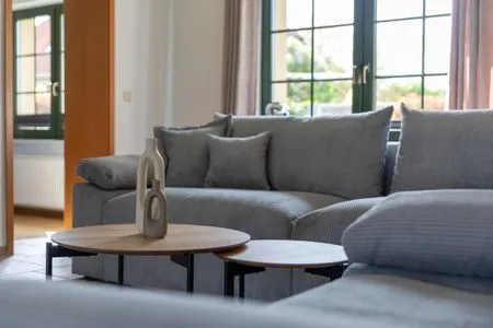 Ferienhaus Wiesenquartier Penkow Wonzimmer Couchtisch  WiesenQuartier