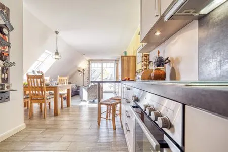 Küchenzeile mit Blick ins Wohnzimmer Kavelweg 9 Kavelweg 9 Whg 3 - Kavelkoje