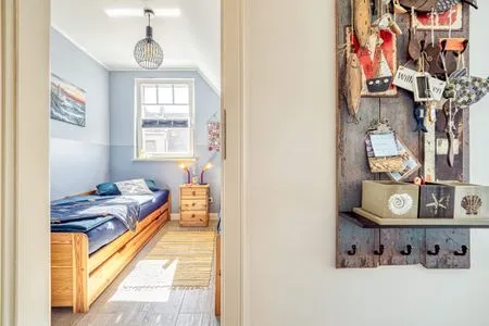 Blick ins kleinere Schlafzimmer Kavelweg 9 Kavelweg 9 Whg 3 - Kavelkoje