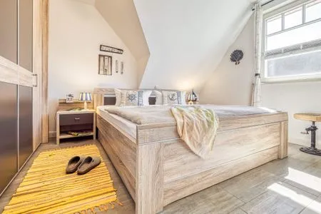 Schlafzimmer mit Doppelbett Kavelweg 9 Kavelweg 9 Whg 3 - Kavelkoje