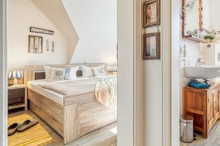 Blick ins größere Schlafzimmer Kavelweg 9 Kavelweg 9 Whg 3 - Kavelkoje