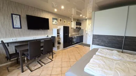 Wohnzimmer Ferienwohnung "Leuchtturm" in Schönberg-Holm an der Ostsee