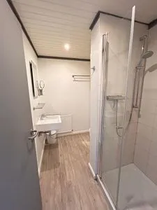 Badezimmer Ferienwohnung Deichbude Pellworm