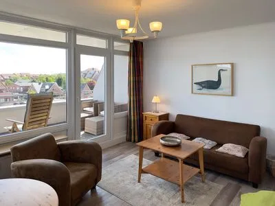 Wohnzimmer Haus Nordenlicht Ferienwohnung Kiek-ut