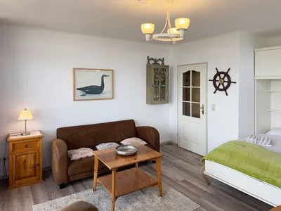 Wohnzimmer Haus Nordenlicht Ferienwohnung Kiek-ut