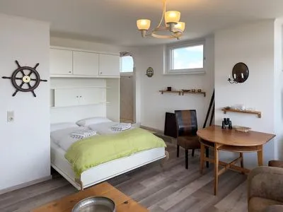 Schlafzimmer Haus Nordenlicht Ferienwohnung Kiek-ut