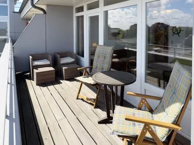 Balkon Haus Nordenlicht Ferienwohnung Kiek-ut