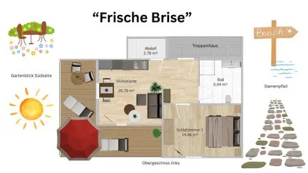 Grundriss Haus Damenpfad 4 Ferienwohnung Frische Brise
