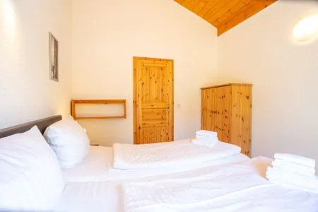 Ferienhaus MöwenNest Blick in das Schlafzimmer  MöwenNest