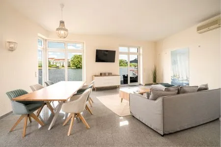 Ferienhaus Seaside House Wohnbereich mit Esstisch  Seaside House