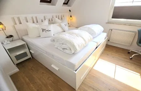 Schlafzimmer Ferienwohnung "Ostseebude 11" am Schönberger Strand