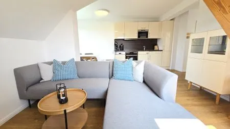 Wohnzimmer Ferienwohnung "Ostseebude 11" am Schönberger Strand