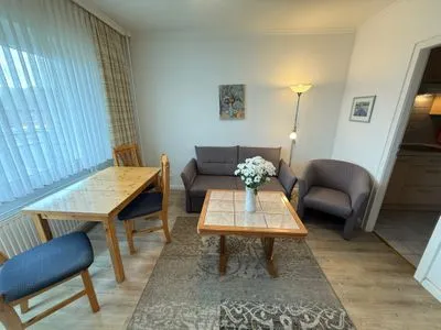 Wohnzimmer Ferienwohnung im Haus Nordland App 47 (Hund)