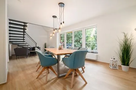 Ferienhaus Landhus Alt Schwerin großzügiger Esstisch  Landhus