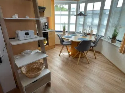 Wohnzimmer Ferienwohnung Deichkrone