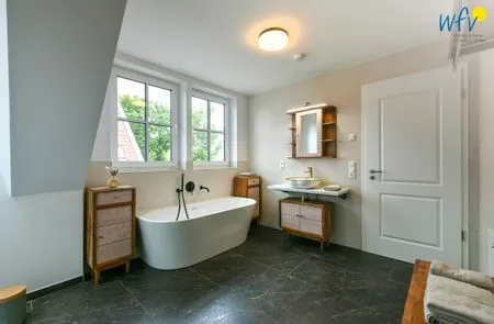 Badezimmer Haus Casper Ferienwohnung Watt'n Platz