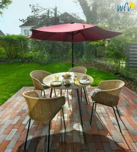 Terrasse Haus Casper Ferienwohnung Strandstuuv