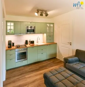 Küche / Küchenzeile Haus Christine Ferienwohnung Düünstuuv