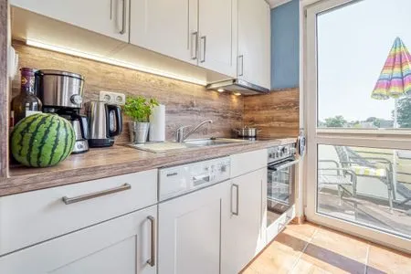 offene Küchenzeile Residenz am Strand Seeschwalbe - Wohnung 4-62