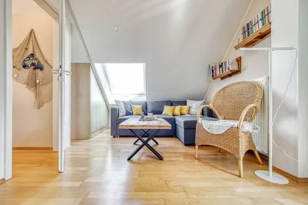 Wohnbereich im DG Residenz am Strand Seeschwalbe - Wohnung 4-62