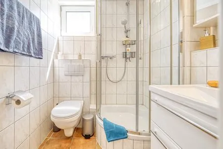 Badezimmer mit Dusche Residenz am Strand Seeschwalbe - Wohnung 4-62