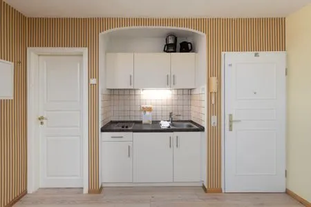 Ferienwohnung Hochzeitskoje Waren Küchenzeile  Hochzeitskoje