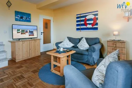 Wohnzimmer Haus Dünenblick Ferienwohnung 20