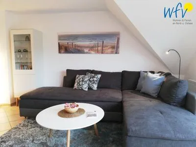 Wohnzimmer Haus Riffstraße 2c Ferienwohnung Urlaubsoase