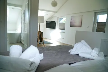 Schlafzimmer Strandkoje - Leuchtturm