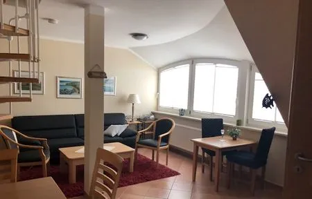 Wohnzimmer Ferienwohnung Sanddorn (3)