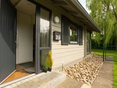 Fassade / Eingang Ferienhaus Weidenkate