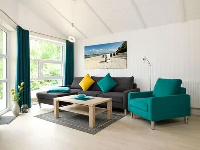 Living room Dänisches Ferienhaus am Salzhaff, Haus Im Wiesengrund