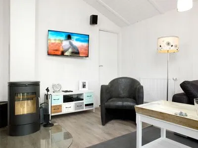 Wohnzimmer Dänisches Ferienhaus am Salzhaff, Haus Wattläufer