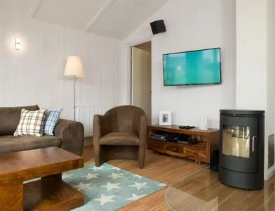 Living room Dänisches Ferienhaus am Salzhaff, Haus Strandhafer