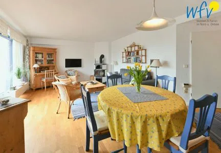 Wohnzimmer Haus Dünenblick Ferienwohnung 16