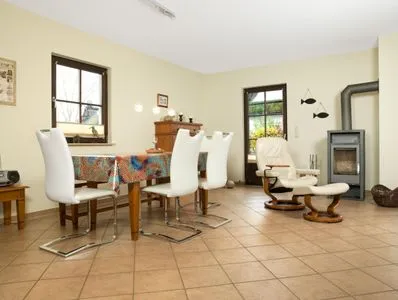 Wohnzimmer Reetdachhaus Hus Kieker