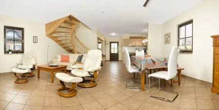 Wohnzimmer Reetdachhaus Hus Kieker