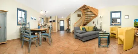 Wohnzimmer Reetdachhaus Hus Achtern