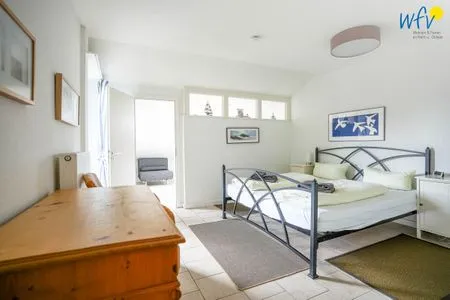 Schlafzimmer Haus Rasmus Ferienwohnung Kiebitzkoje