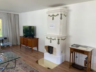 Wohnzimmer Ferienhaus Heidelodge