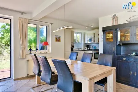 Wohnzimmer Haus Dünenblick Ferienwohnung 1