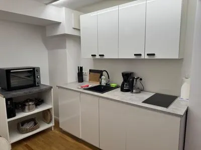 Küche / Küchenzeile Appartement-Loft "Moonart" Leipzig-Zentrum