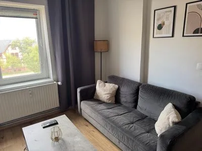 Wohnzimmer Gemütliches Appartement "Franz" in Halle inklusive Stellplatz