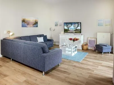 Living room Ostsee Residenz Meeresblick Dünenblick