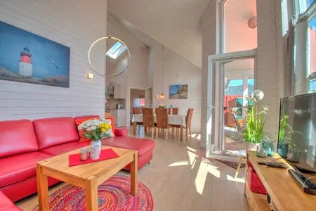 Wohnzimmer Ferienhaus "Marielund" im Ferienpark Holm an der Ostsee