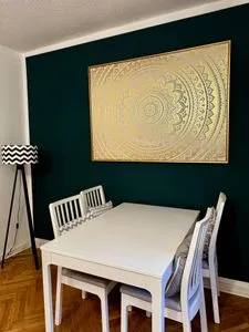 Wohnzimmer Ferienhaus "Hagen" in Schkopau mit 3 Schlafzimmern