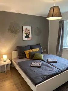 Schlafzimmer Ferienhaus "Hagen" in Schkopau mit 3 Schlafzimmern